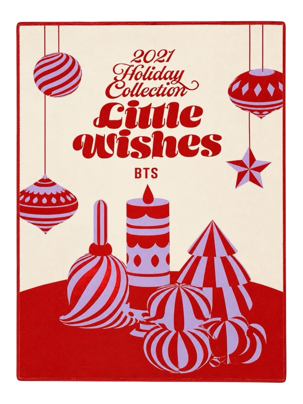 BTS 2021 HOLIDAY COLLECTION LITTLE WISHES RED BLANKET - PLS READ!!